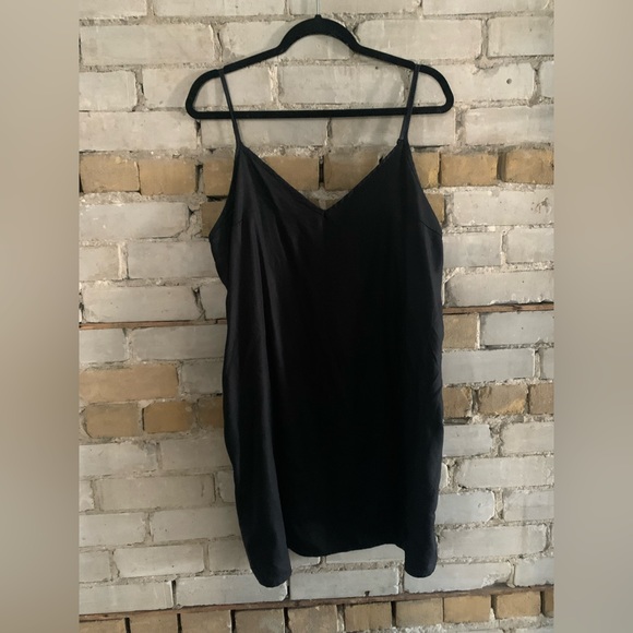 Black TNA Slip Mini Dress Size L - Picture 3 of 3